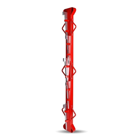 4ft Woven Barbed Wire Fence Tensioning Bar, Red, Suitable for Fixing Barbed Wire Fence for Farm, Ranch, Garden Fence with 5 Wedge Blocks