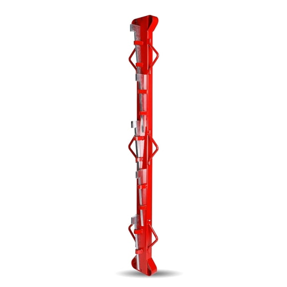 4ft Woven Barbed Wire Fence Tensioning Bar, Red, Suitable for Fixing Barbed Wire Fence for Farm, Ranch, Garden Fence with 5 Wedge Blocks