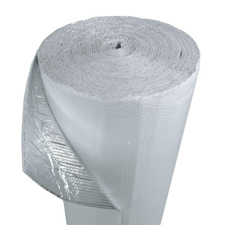 4ft x 100ft White Double Bubble Reflective Foil Insulation Thermal Barrier R8