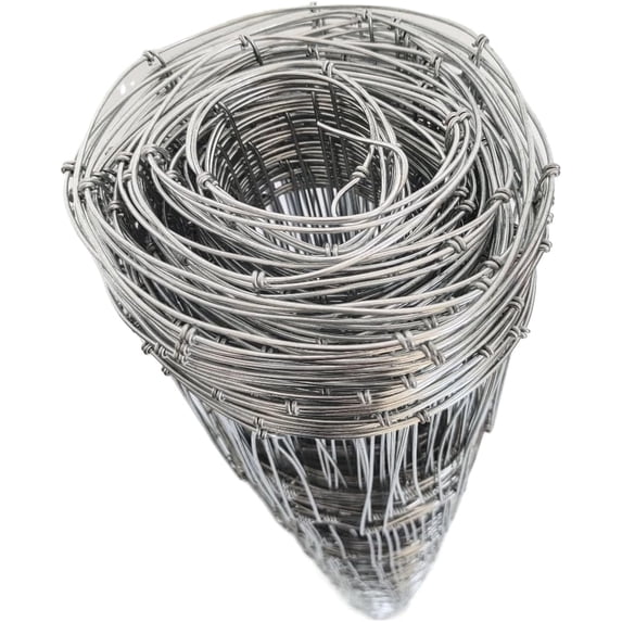 Farm Fence 4ft x 164ft 13Gauge Heavy Zinc Coating Cattle Fence, Galvanized Field Wire Fencing Deer Fence, Goat Fence, Hog Wire Fencing for Yard Livestock & Animals Protection (4ft x 164ft 13Gauge)