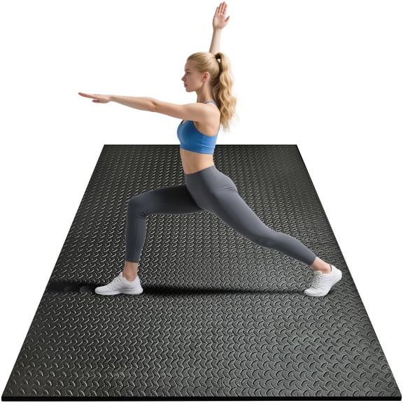 Large 4ft x 6ft x 10mm Non-Slip Exercise Mat