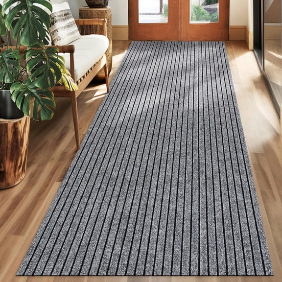 4ft x 8ft Runner Rug Non-Slip Outdoor Indoor Carpet Runner Custom Size Floor Runners Area Rugs Mat with Rubber Backing for Hallway Entryway Balcony Patio Kitchen Garage Stair Laundry