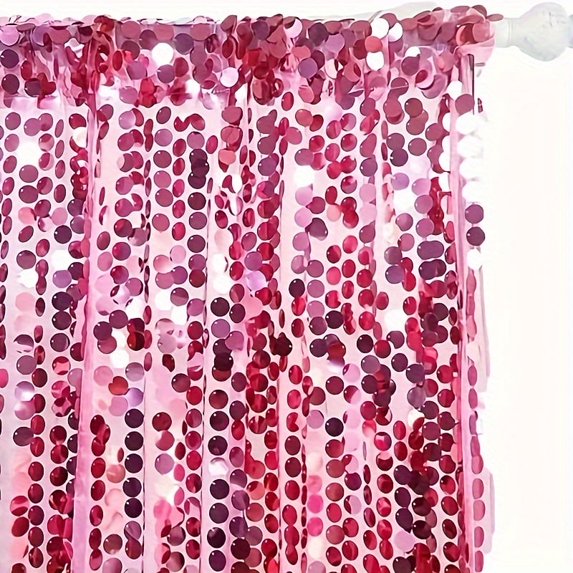 Royal Blue Mermaid Sequin Backdrop Curtain - 4ft X 8ft, 5mm Sequins, Rod Pocket, For Photography & Parties