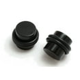 thumbnail image 1 of 4g PAIR black acrylic PLUGS ear 5mm stretching, 1 of 1