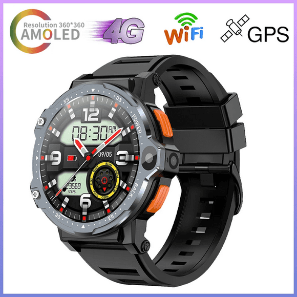 4g Smart Watch Men's Upgrade Chip 1.54 ''HD Android Dual Camera GPS WiFi And Sim Card Slot Fitness