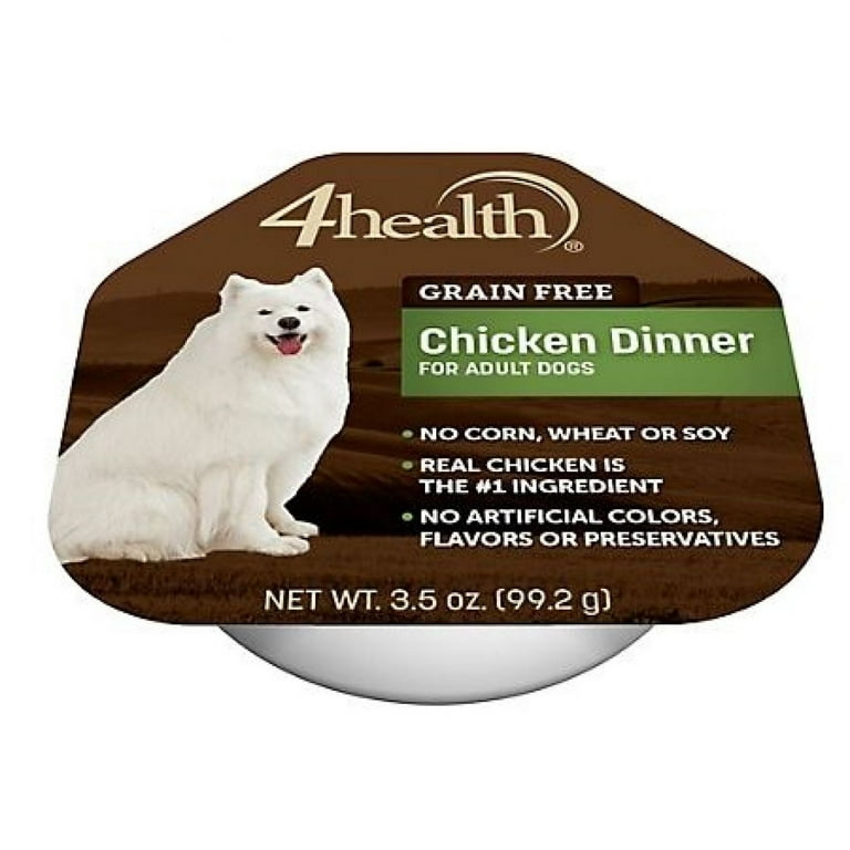 4health Grain Free 300205110 Adult Chicken Dinner Wet Dog Food 1 Single 3.5 oz Walmart