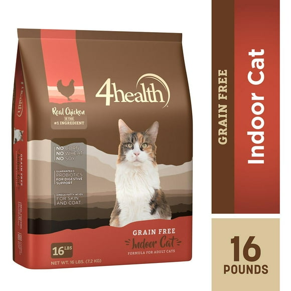 4health Grain Free Adult Indoor Chicken Formula Dry Cat Food 16lb