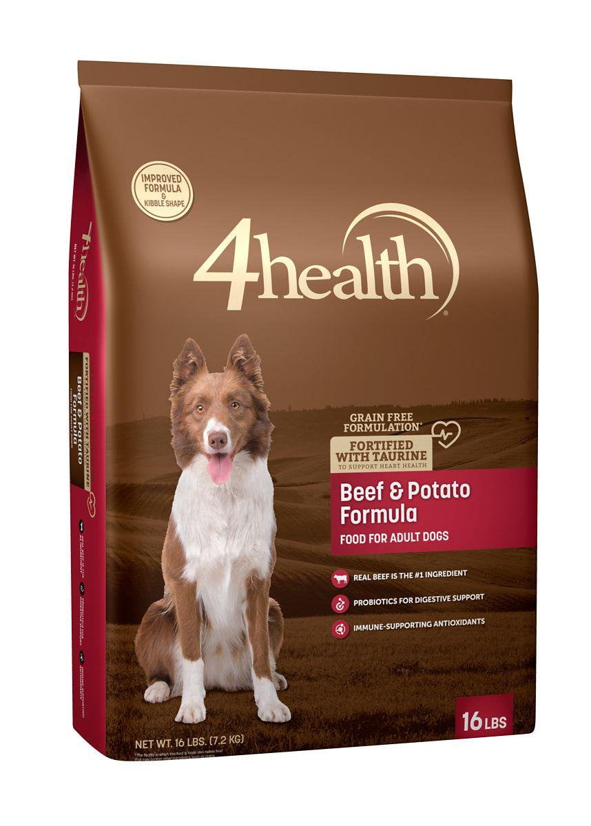 4health Grain Free Formulation Beef and Potato Formula Dry Dog Food 16 lb Bag