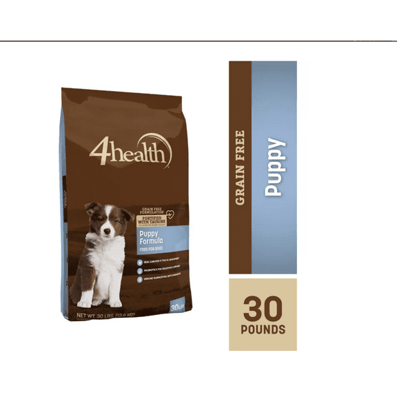 4health Grain Free Puppy Chicken Formula Dry Dog Food 30 lb