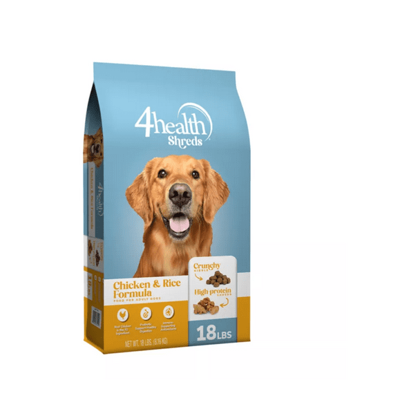 4health Shreds Adult Chicken and Rice Formula Dry Dog Food 18 lb