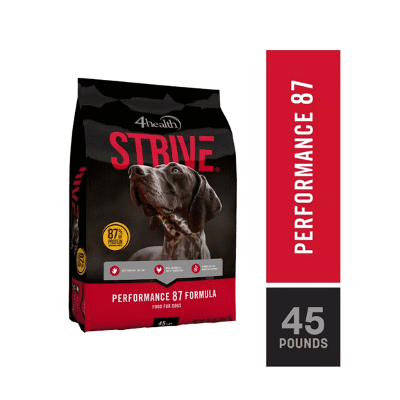 4health Strive All Life Stages Performance 87 Formula Dry Dog Food, 45 lb. Bag