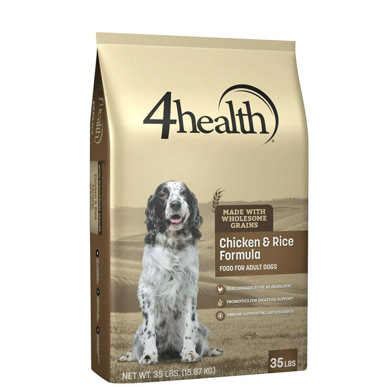 4health Wholesome Grains Adult Chicken and Rice Formula Dry Dog Food 35 lb Bag Walmart