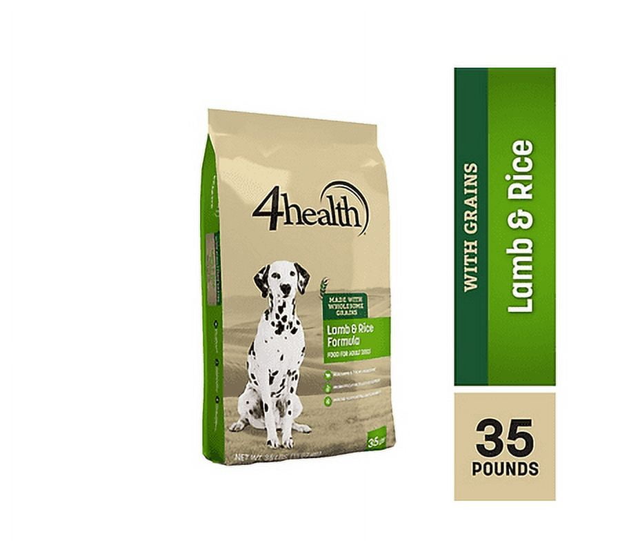 4health with Wholesome Grains Adult Lamb and Rice Formula Dry Dog Food 35 lb