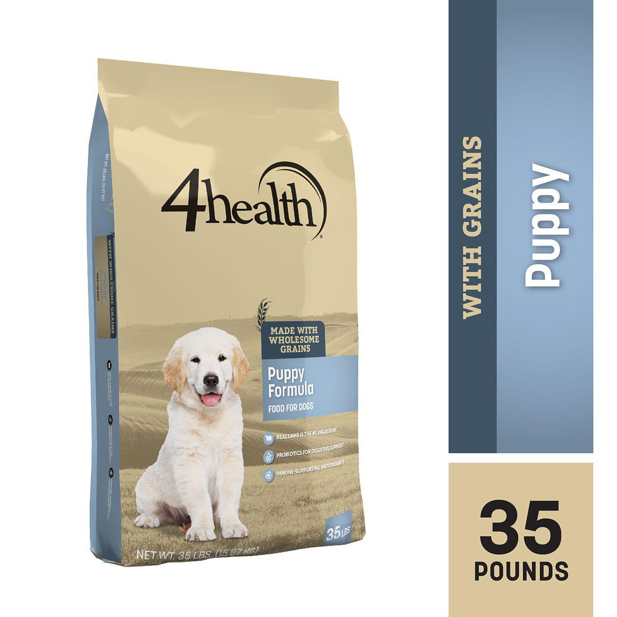 4health with Wholesome Grains Puppy Lamb Formula Dry Dog Food 35lb