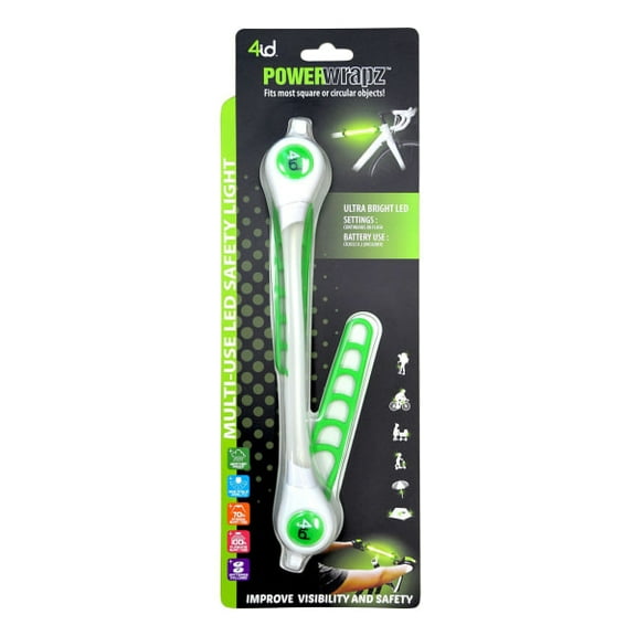 4id PowerWrapz Multi-Use LED Safety Band Green