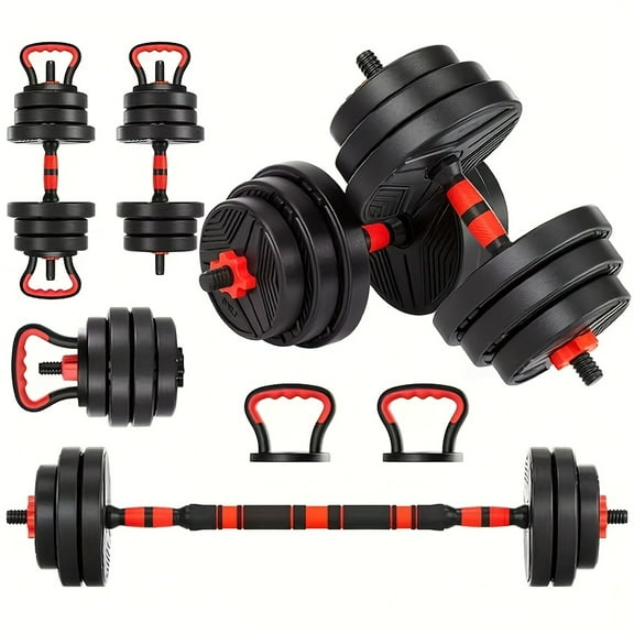 4in 1 Dumbbell Set, Adjustable Dumbbells, 20/ 30/ 76/ 90LBS Free Weight Set, Fitness Exercise for Home, Suitble for Men/ Women