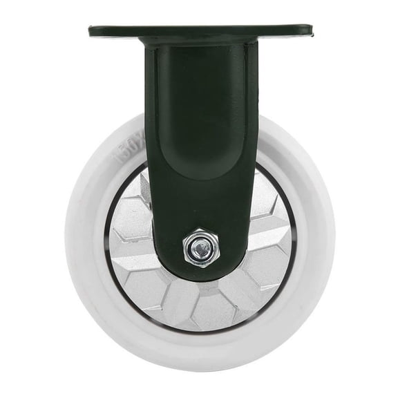 4in/5in/6in Heavy Duty Plate Truck Caster Polypropylene PP Fixed Flat Wheel Trolley Flatbed Tricycle Caster Wheel