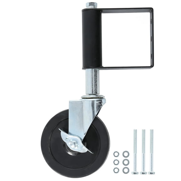 4in 5in Heavy Duty Gate Wheel Spring Loaded Caster Aluminum Multi-Function Damping Automatic Adjustable Height Furniture Caster ,Quiet and Smooth