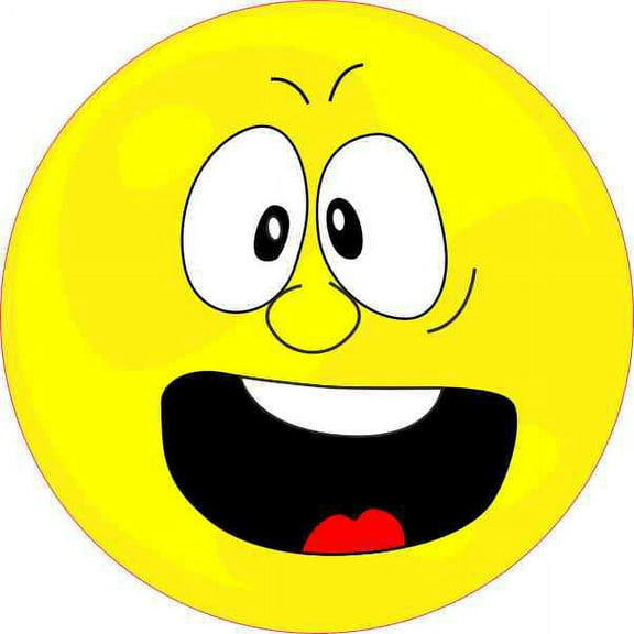 4in X 4in Angry Face Sticker Car Bumper Stickers Funny Vinyl Cup Decal