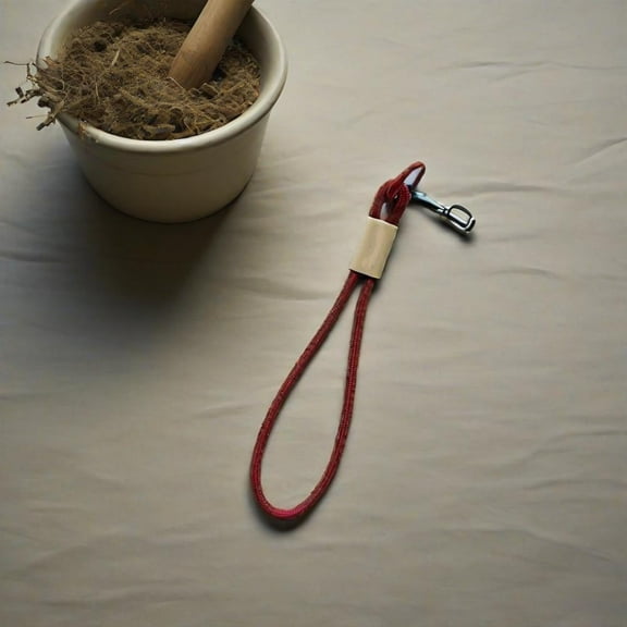 4in red phone lanyard - Adjustable anti-loss wristband, suitable for mobile phones, speakers and daily items