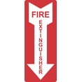 thumbnail image 1 of 4in x 10in Fire Extinguisher Sticker Vinyl Emergency Business Sign Decal, 1 of 1