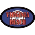 thumbnail image 1 of 4in x 2.5in Flag Oval Virginia Beach Sticker, 1 of 2