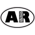 thumbnail image 1 of 4in x 2.5in Oval AR Arkansas Sticker, 1 of 3
