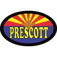 thumbnail image 1 of 4in x 2.5in Oval Arizonan Flag Prescott Sticker, 1 of 1