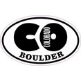 thumbnail image 1 of 4in x 2.5in Oval CO Boulder Colorado Sticker, 1 of 3