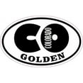 thumbnail image 1 of 4in x 2.5in Oval CO Golden Colorado Sticker, 1 of 3