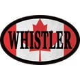 thumbnail image 1 of 4in x 2.5in Oval Canadian Flag Whistler Sticker, 1 of 1