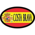 thumbnail image 1 of 4in x 2.5in Oval Spanish Flag Costa Brava Sticker, 1 of 3