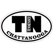4in x 2.5in Oval TN Chattanooga Tennessee Sticker