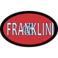 thumbnail image 1 of 4in x 2.5in Oval Tennessee Flag Franklin Sticker, 1 of 1