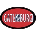 thumbnail image 1 of 4in x 2.5in Oval Tennessee Flag Gatlinburg Sticker, 1 of 1