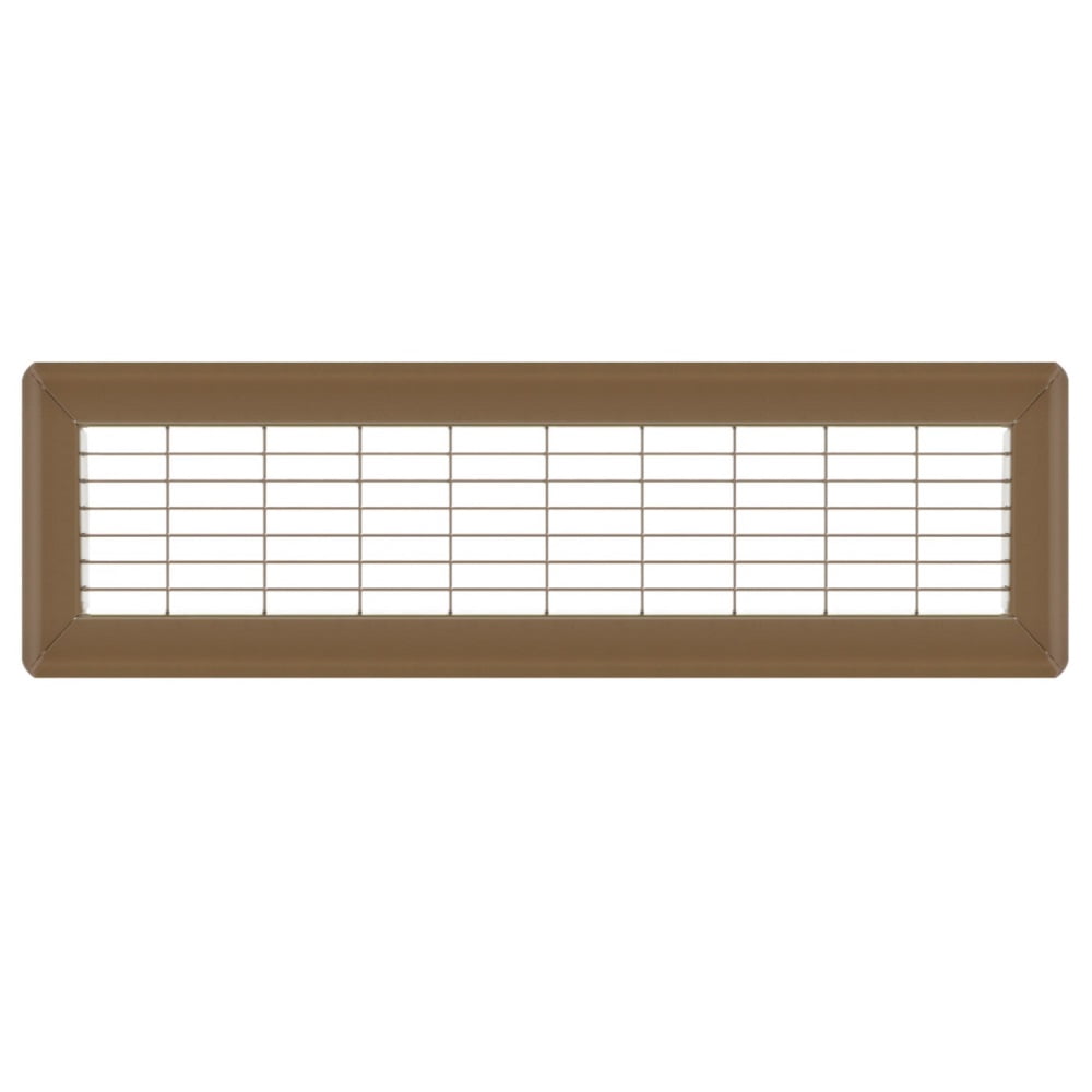 4in x 20in Imperial Brown Heavy Gauge Steel Floor Grille - Heating and Cooling Air Vent