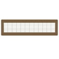 thumbnail image 1 of 4in x 24in Imperial Brown Heavy Gauge Steel Floor Grille - Heating and Cooling Air Vent, 1 of 5