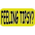 thumbnail image 1 of 4in x 2in Fluorescent Yellow Feeling Tipsy Magnet, 1 of 1