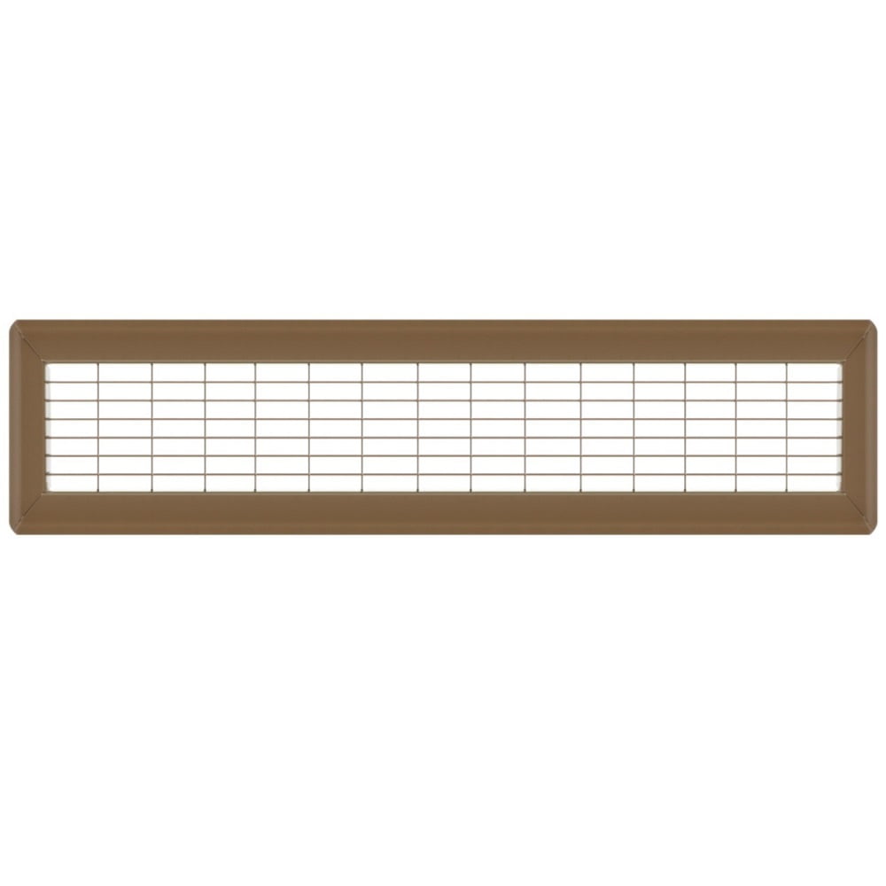 4in x 30in Imperial Brown Heavy Gauge Steel Floor Grille - Heating and Cooling Air Vent
