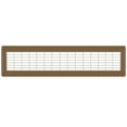 thumbnail image 1 of 4in x 30in Imperial Brown Heavy Gauge Steel Floor Grille - Heating and Cooling Air Vent, 1 of 5
