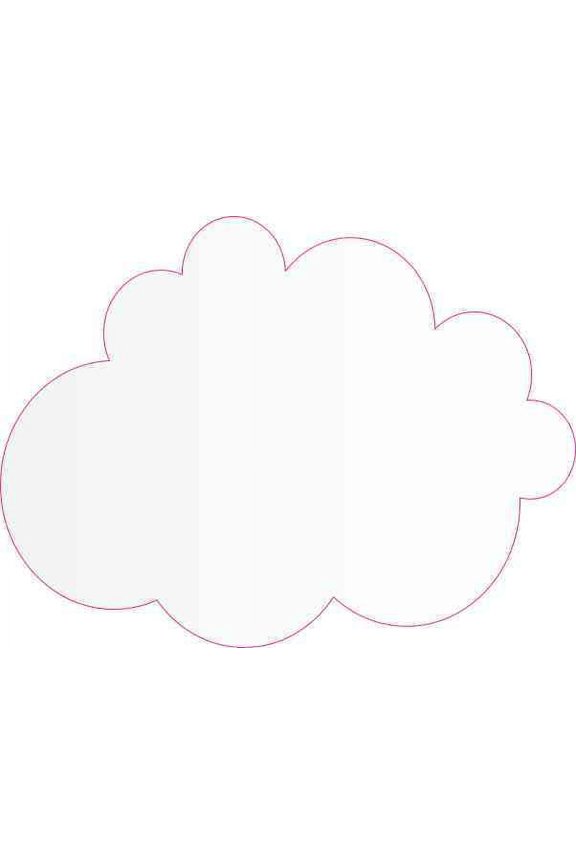 4in x 3in Gray Fade Cloud Sticker Vinyl Wall Decal Rain Clouds Stickers