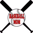thumbnail image 1 of 4in x 4in Baseball Mom Sticker Vinyl Sports Decal Ball and Bats Stickers, 1 of 1
