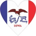thumbnail image 1 of 4in x 4in Iowa Heart Sticker Vinyl State Flag Cup Decal Bumper Stickers, 1 of 1