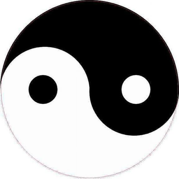 4in x 4in Yin Yang Sticker Vinyl Vehicle Bumper Decal Tumbler Cup Stickers