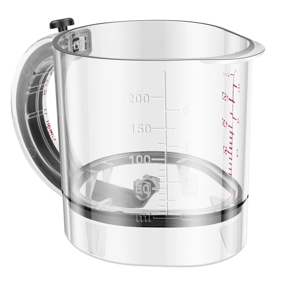 4in1 Adjustable Measuring Cup Multifunction Measuring Cup with Scratch Type Sealed Base Measurings Cube Cups for Cooking Kitchen