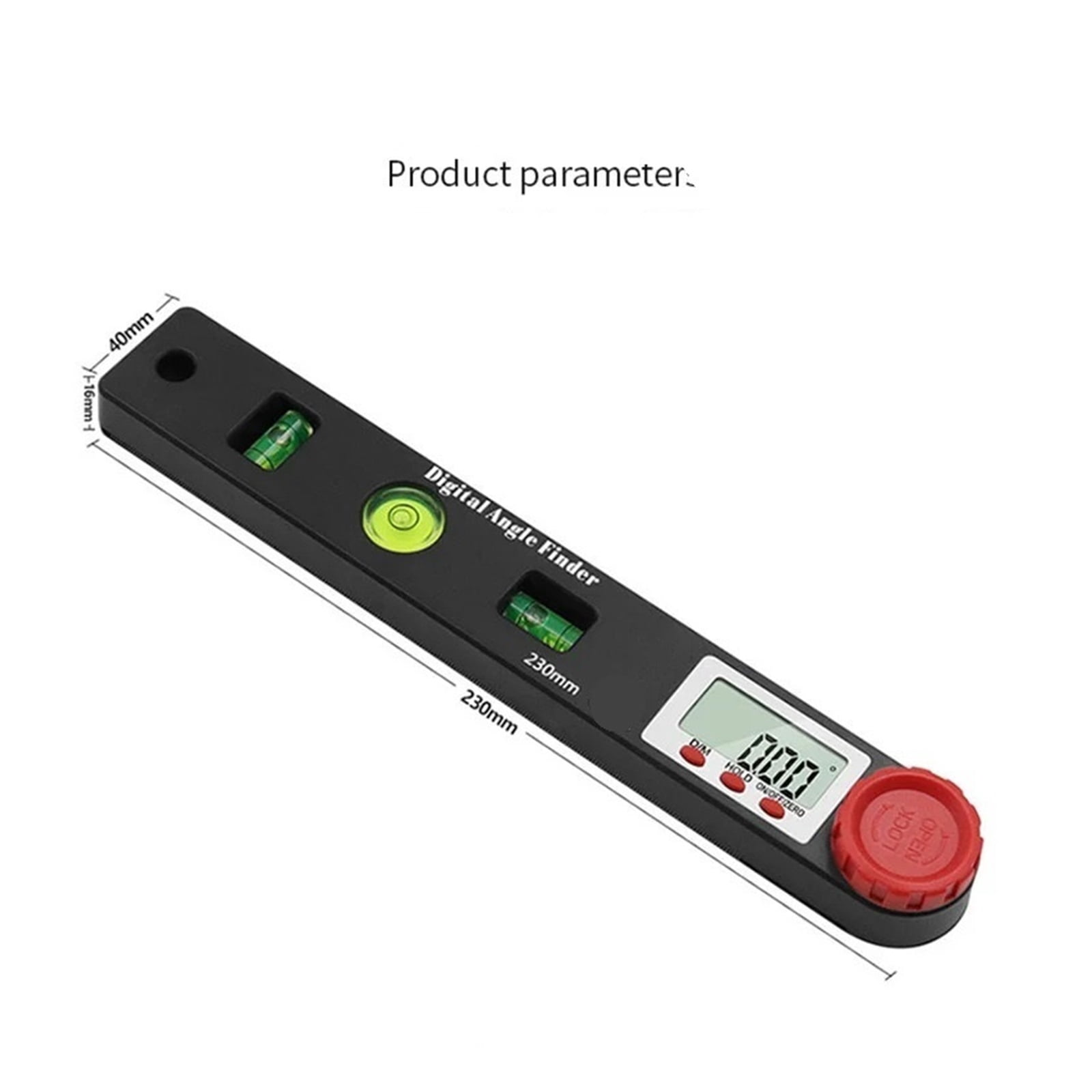 Acutally Ruler 4in1 Digital Display Angle Ruler Universal Level Straight Ruler ...