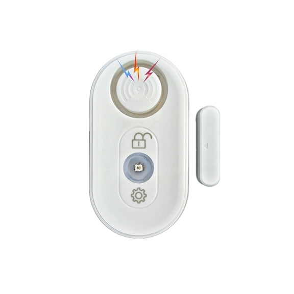 4in1 Multi-Functional Door Magnetic Alarm Touch Button Door and Window Alarm Displacement Alarm Sensor 125dB