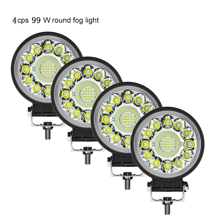 4inch 123W LED Bar Offroad 4X4 Spotlight 12V 24V Work Light Bar For ...