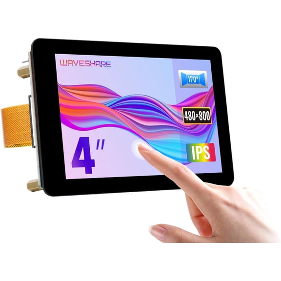 4inch Capacitive Touch Display Compatible with 5/4B/3B+/3A+/CM3+/4 48080 Resolution DSI Interface IPS Optical Bonding Screen