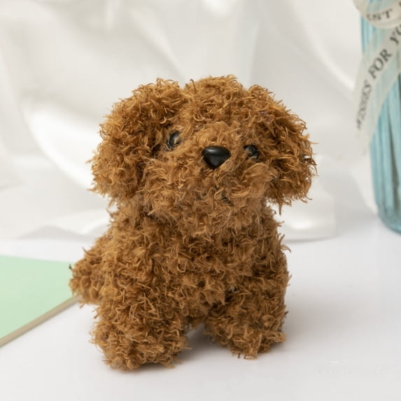 4inch Dog Plush Stuffed Animal, Realist Soft Stuffed Dog Plush Toy, Great Gift for Kids Home Recor